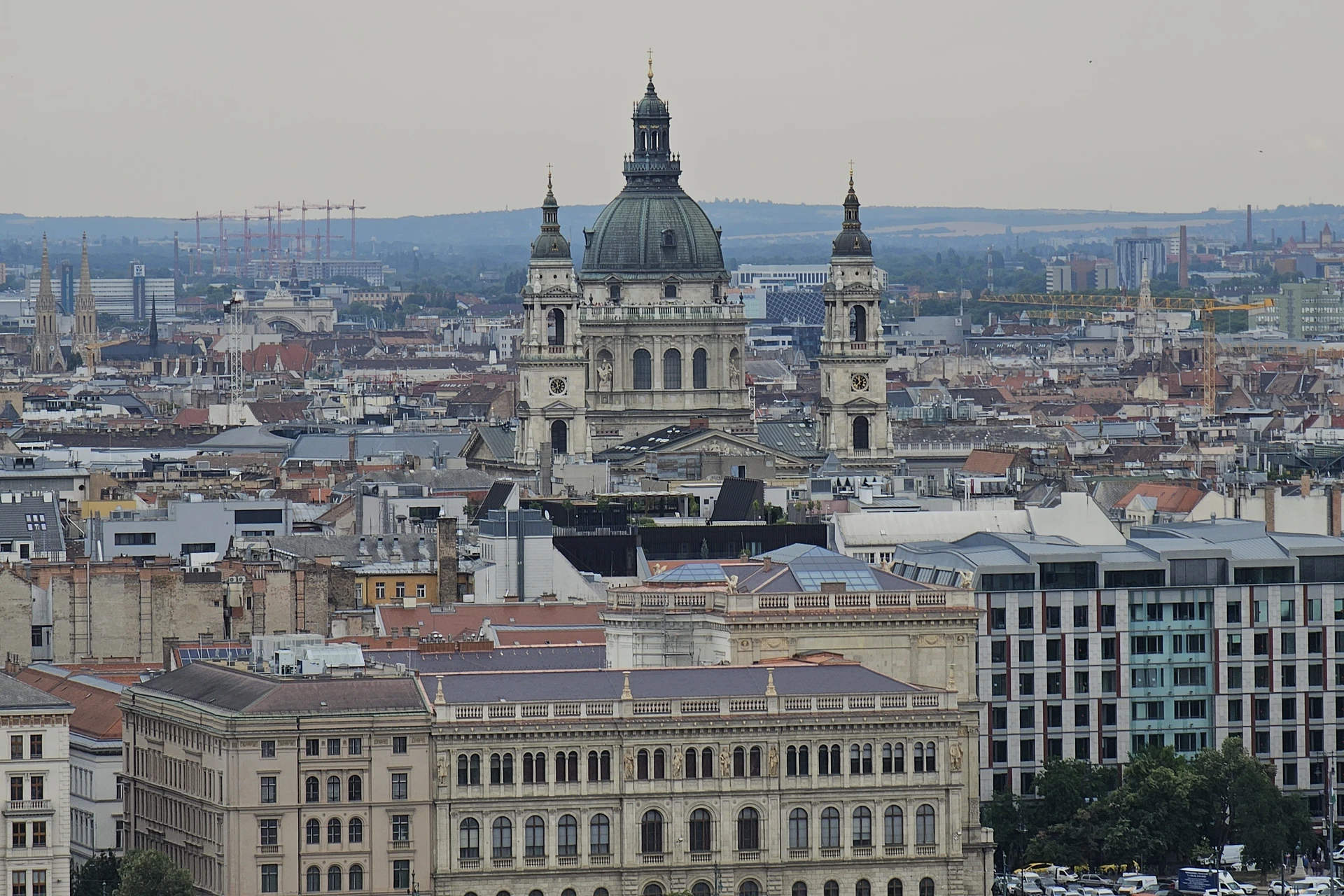 St. Stephen's Basilica dominating the Budapest skyline