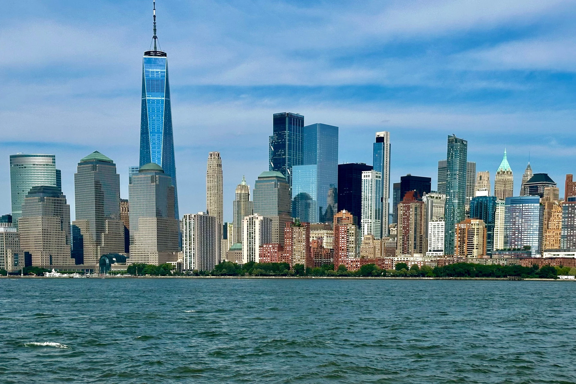 New york from New Jersey side of Hudson river