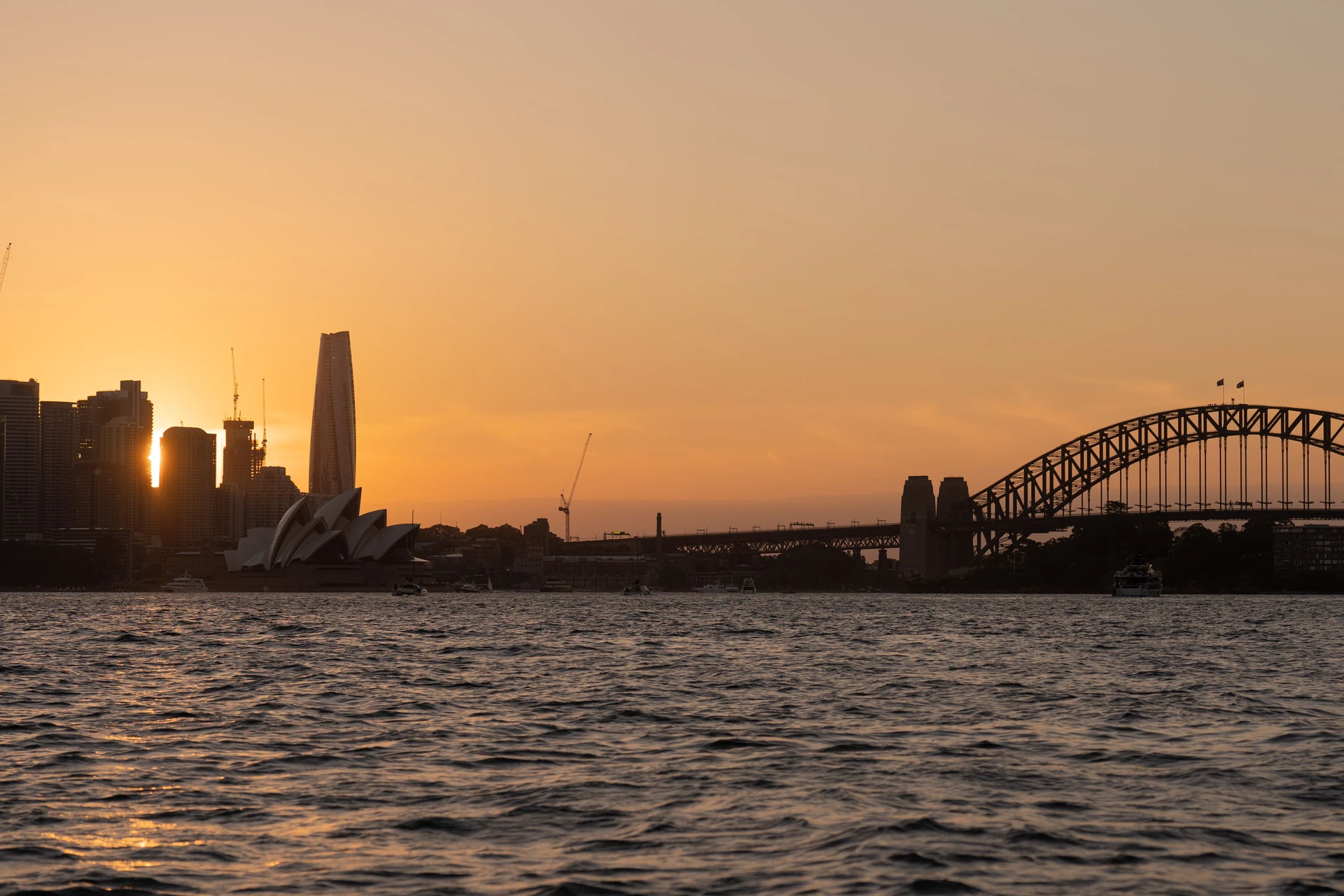 Sydney Opera house silhouette